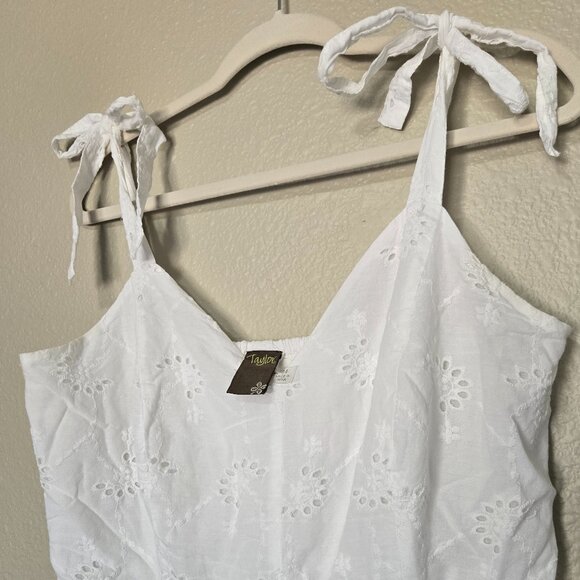 White Maxi Cotton Sundress - Picture 6 of 15